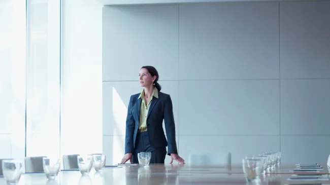 woman in boardroom